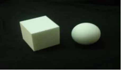 Figure 4.5 shows the Cube and Sphere models from FORMIGA P100 SLS MACHINE 