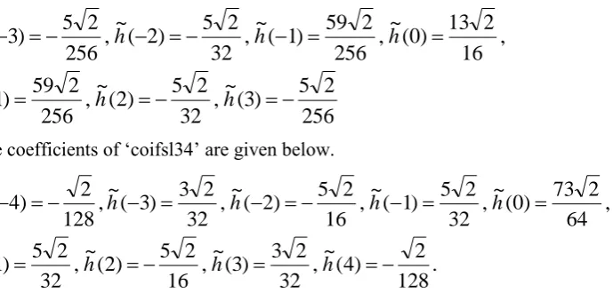 Table 2. Compression results with EZW 