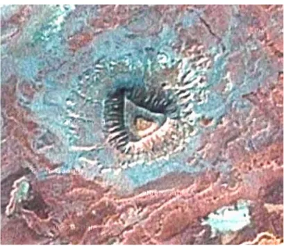 Figure 15. Satellite sensory infrared images analysis documenting the green electromagnetic stripe line