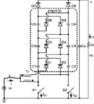 Fig 1.7 Voltage Multiplier Circuits 