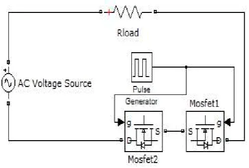 Figure 1: Schematic diagram of the AC-AC converter. 