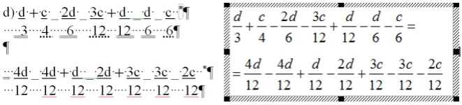 Figure 15. A sample from a lesson plan of an overconfident pre-service teacher of Ma-thematics (left)