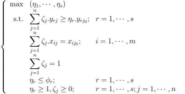 Figure (r;, 2010). This distinction allows us to know whether an ineﬃcient DMU suﬀers more from6) except for the input constraints