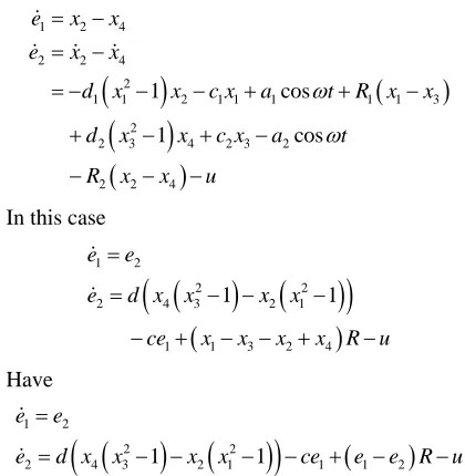 Figure 7. Synchronization of x1 and x3. 