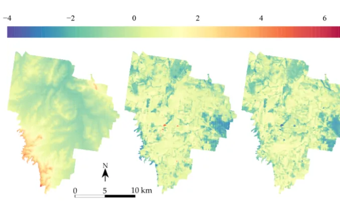Figure 2. Spatial distribution of the observations for each measurement typerecorded per sampling location for the 0–10 cm topsoil