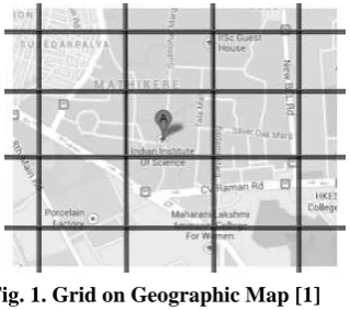 Fig. 1. Grid on Geographic Map [1] 