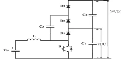 Fig. 2 Configuration of 2-Level DC-DC boost converter 