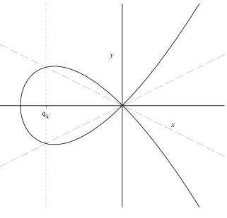 Figure 5.2: Secant lines on the ﬁsh.