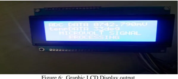 Figure 6:  Graphic LCD Display output 
