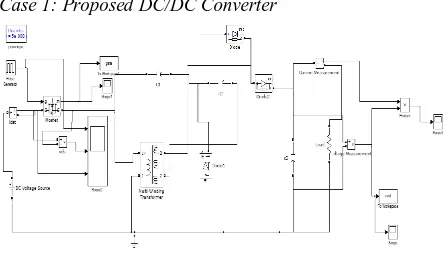 Fig.6. Matlab/Simulink Model of Proposed DC/DC Converter Operating Under Open Loop Condition Fig.6