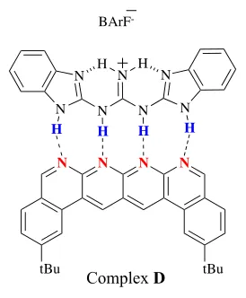 Figure 4: an AAAA–DDDD quadruple hydrogen-bond complex.  