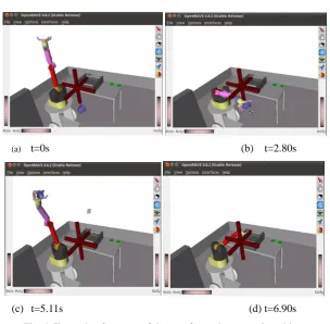 Fig. 5. The trajectory of the object, the obstacle and the end effector.  