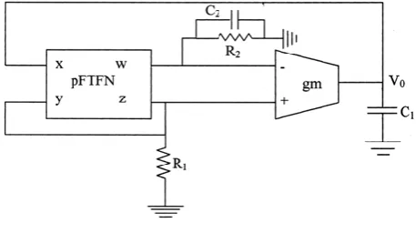 Fig. 1 The circuit for the Oscillator The circuit above is the circuit for producing the oscillations required in the circuit
