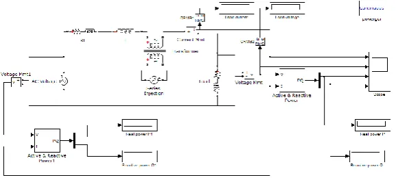 Figure 6 shows the power system based implementation of line impedance compensation using UPFC
