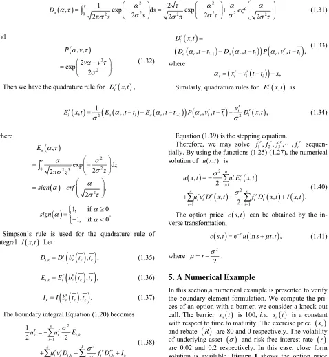 Figure 2and numerical solutions. The differences are small. 