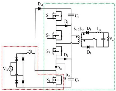 Fig.1. Proposed single-stage three-level converter. 