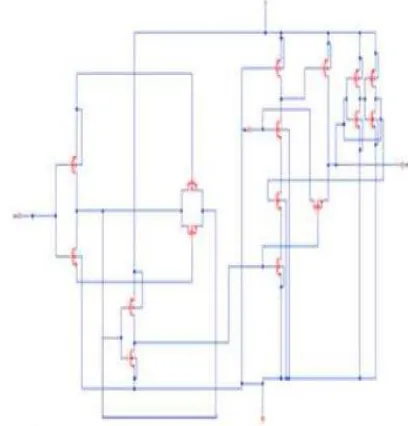 Fig.2. Schematic Of The New Flip Flop Design  Fig 2 Shows A Latch Which Consider With A Nmos Pass Transistor And Weak Pmos Transistor To Over Come The Problem Of Fliping Of The Output