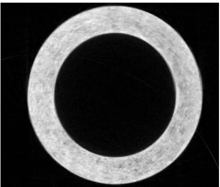 Figure 3. Detection of the residual part of the rudderpost test piece. 