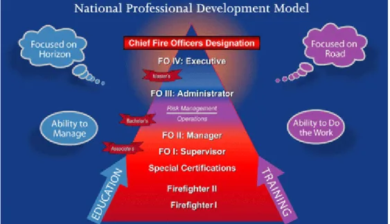 Figure 1 National Professional Development Model (FESHE, nad) 
