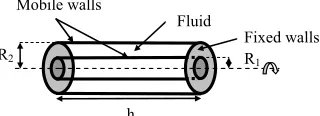 Figure 1. Schematic representation of the geometry out-flow and notations. 