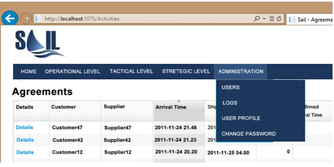 Figure 2. The UI of the web platform. 