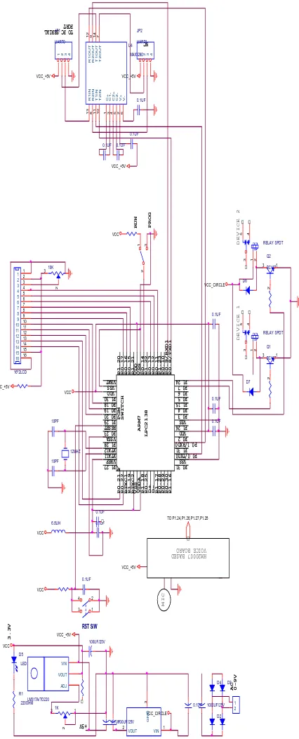 Fig. 1. Circuitry of complete system 