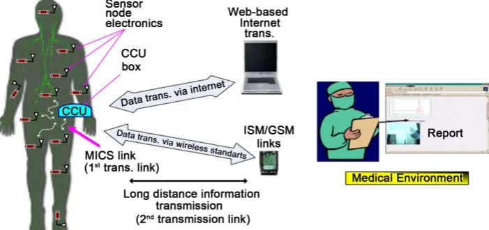 Figure 1. Wireless Body Area Network (WBAN). 