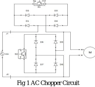 Fig 1 AC Chopper Circuit  