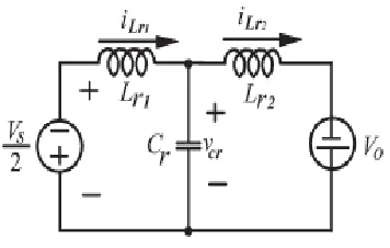 Figure 5 Equivalent circuit of mode 2  