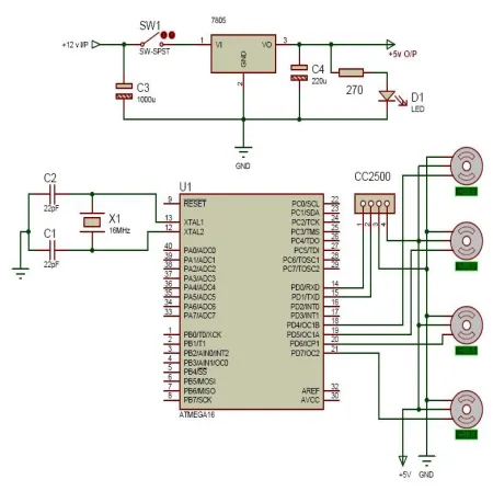 Fig 3: Circuit Diagram of Transmitter 