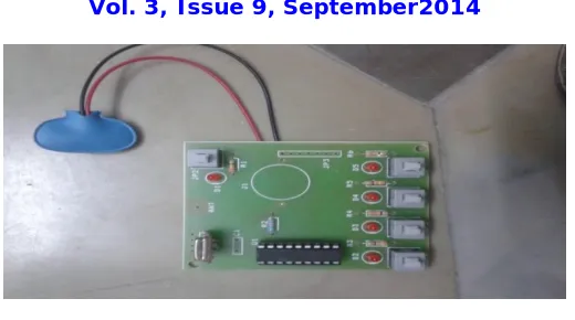 Fig .8 Controller for the Robot Car  Above fig represents the controller of the Robot Car which having four Control levels each button having a Specific 