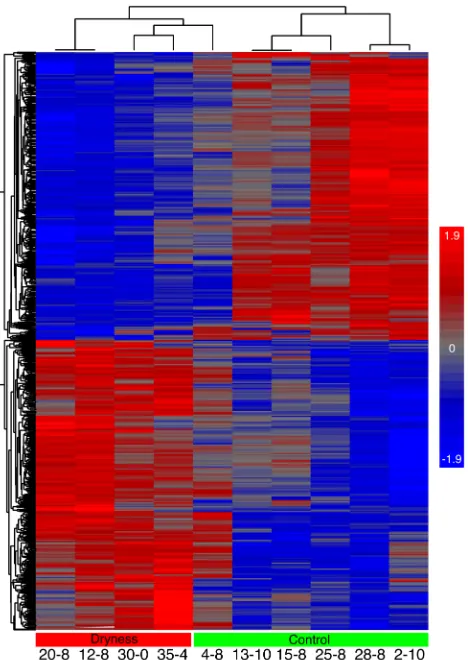 Figure 2-4. Heatmap of vaginal epithelial gene expression of 10 samples 