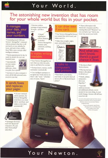 Figure 2: Ad for Apple's Newton 