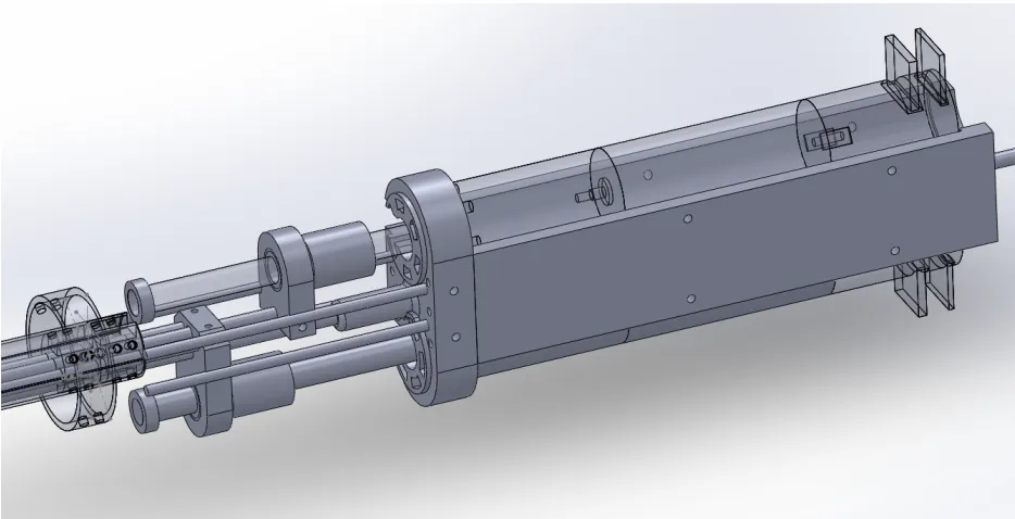 Figure 3.11 View of the motor housing without the outermost components. 