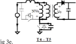 Fig 3e.The auxiliary switch, S2, is turned off at T4, effectively removing Cclamp from the circuit