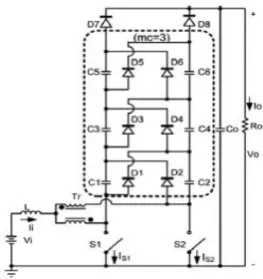 Fig.3. Proposed boost converter using 3SSC and VMCs.  