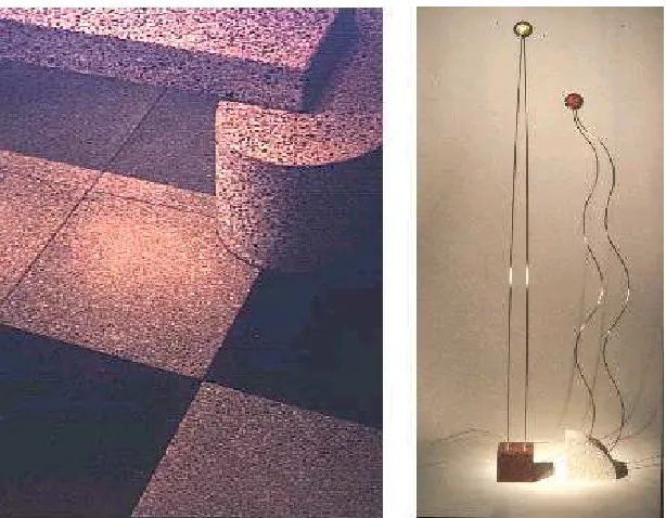 Fig.  2  Exemplars – Left: Flooring and Public Seating, Right: Lighting