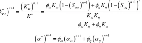 Table 1. Iterative step for calculation of large scale average characteristics. 