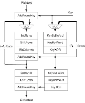 Fig 3: Process of AES algorithm 