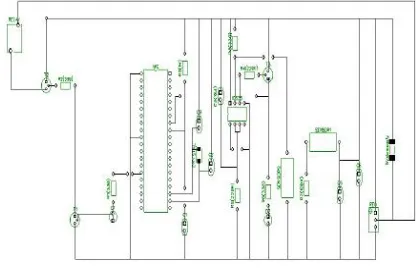 Fig. 6. Circuit diagram for triggering GSM mobile placed in the vehicle. 