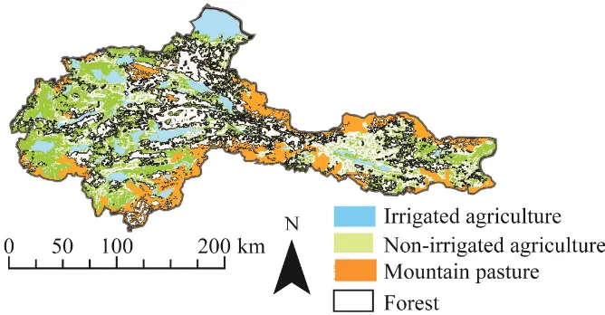 Figure 1. Maps of (a) The Yesilirmak River catchment in Northern Turkey; (b) The Yesilirmak River catchment including tributaries Kelkit, Cekeret, Çorum and Tersakan rivers and major cities (population exceeds 50,000) shown in red asterisks; (c) The water 