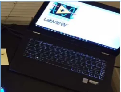 Figure 17. Laptop with LabVIEW. 