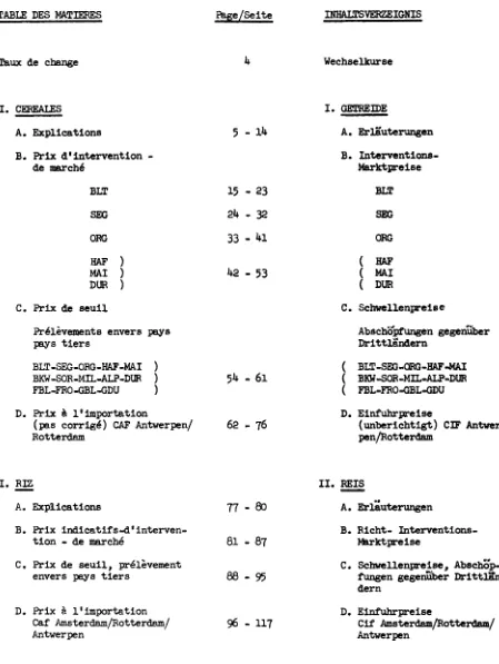 TABLE DES MATIERES 