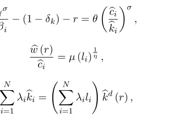 Table 6 shows the inequality measures obtained under � = 0:4: When comparing these to the