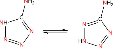 Fig. 2.1 (A) Molecular structure of 5-ATZ    Fig. 2.1 (B) Molecular structure of 5-MTZ 