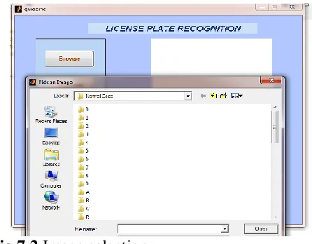 Fig 7.2 Image selection.  