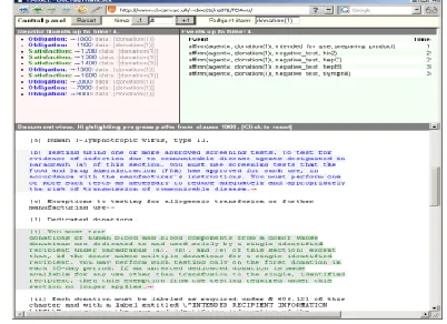 Fig:-3. Screen-capture of document annotations for a completed workflow 
