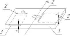 Figure 6. The dependence of the depth of parallel crack (h) from the laser spot feed rate (V)