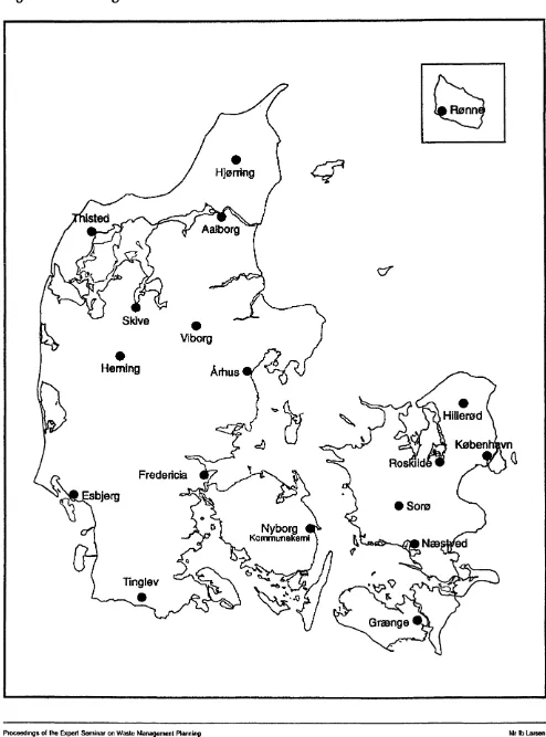 Figure 9. Receiving stations for hazardous waste in Denmark 