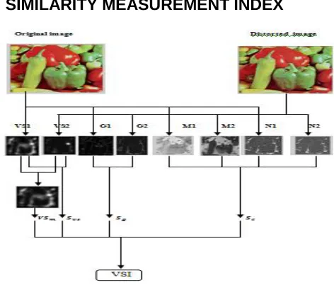 Fig 1 : Computational process of similarity index VSI  